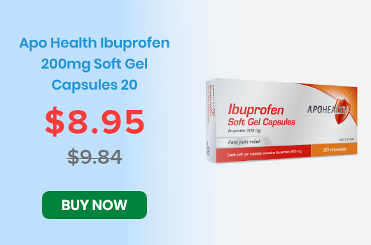  Apo Health Ibuprofen Softgel Capsules